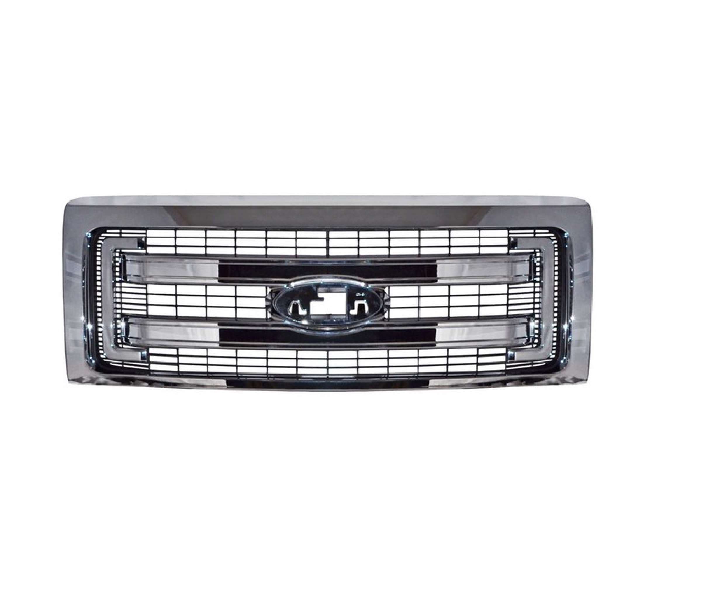 Parrilla Ford F-150/Lobo 2013-2014 Cromada Negra