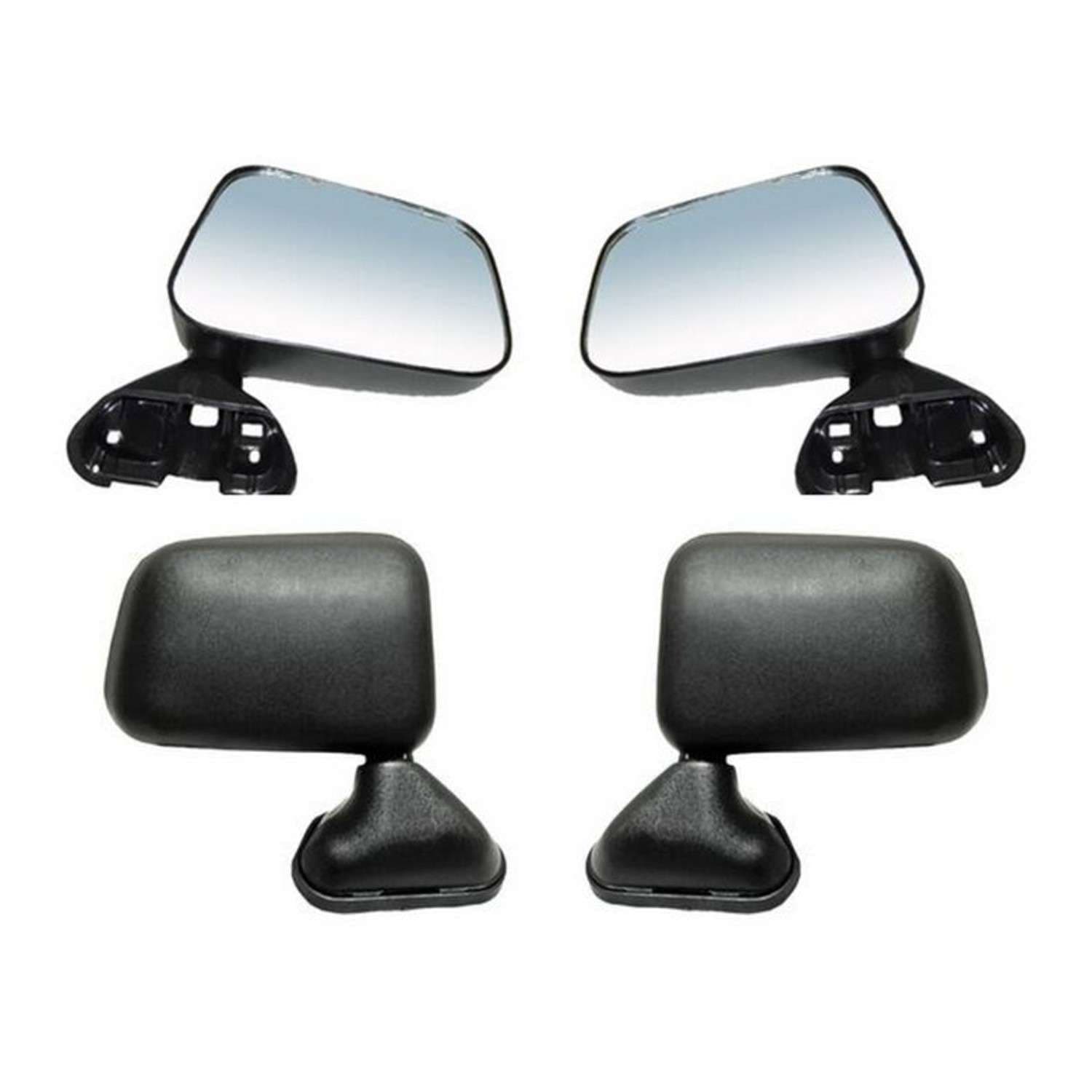 Par Espejos Toyota Pickup 1989-1995 Sin Control Negro