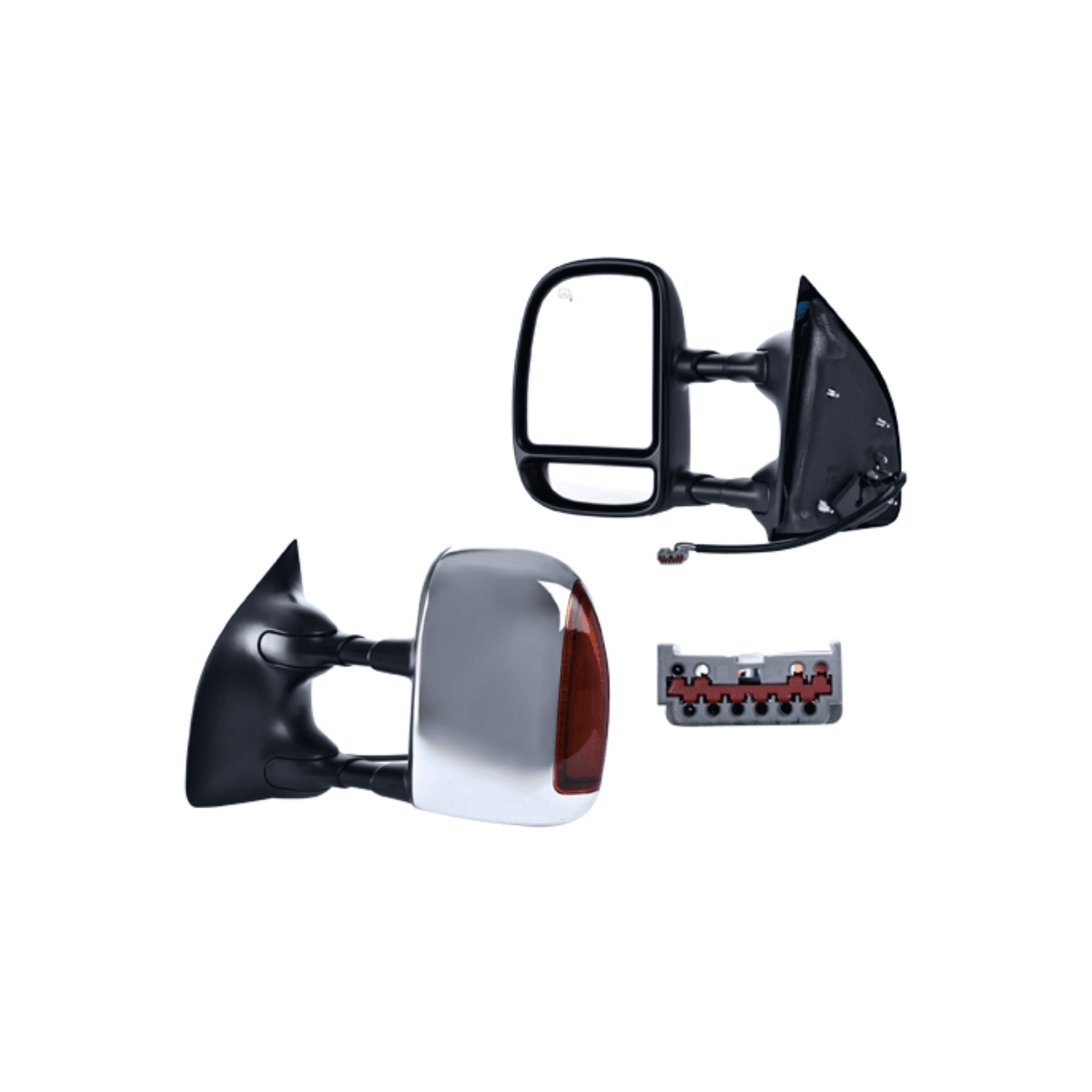 Espejo Izquierdo Cromado Ford F-350 5.4 4P 1999-2007 / Ford F-350 6.0 4P 1999-2007 / Ford F-350 6.8 4P 1999-2007 / Ford Super Duty 1999-2007 / Ford Excursion 2003-2005