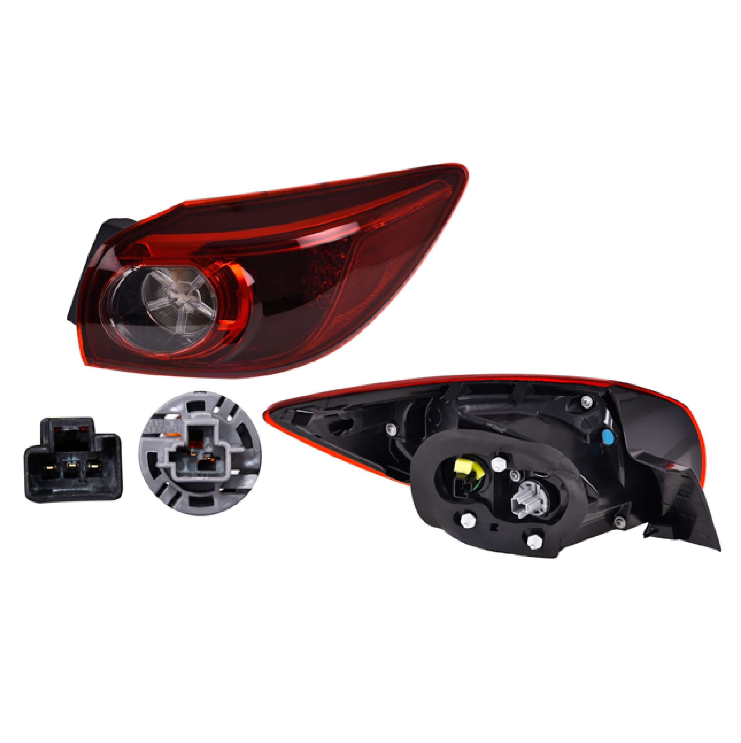 Calavera Exterior Led Mazda 3 H-Back 2014-2018 Depo Derecha