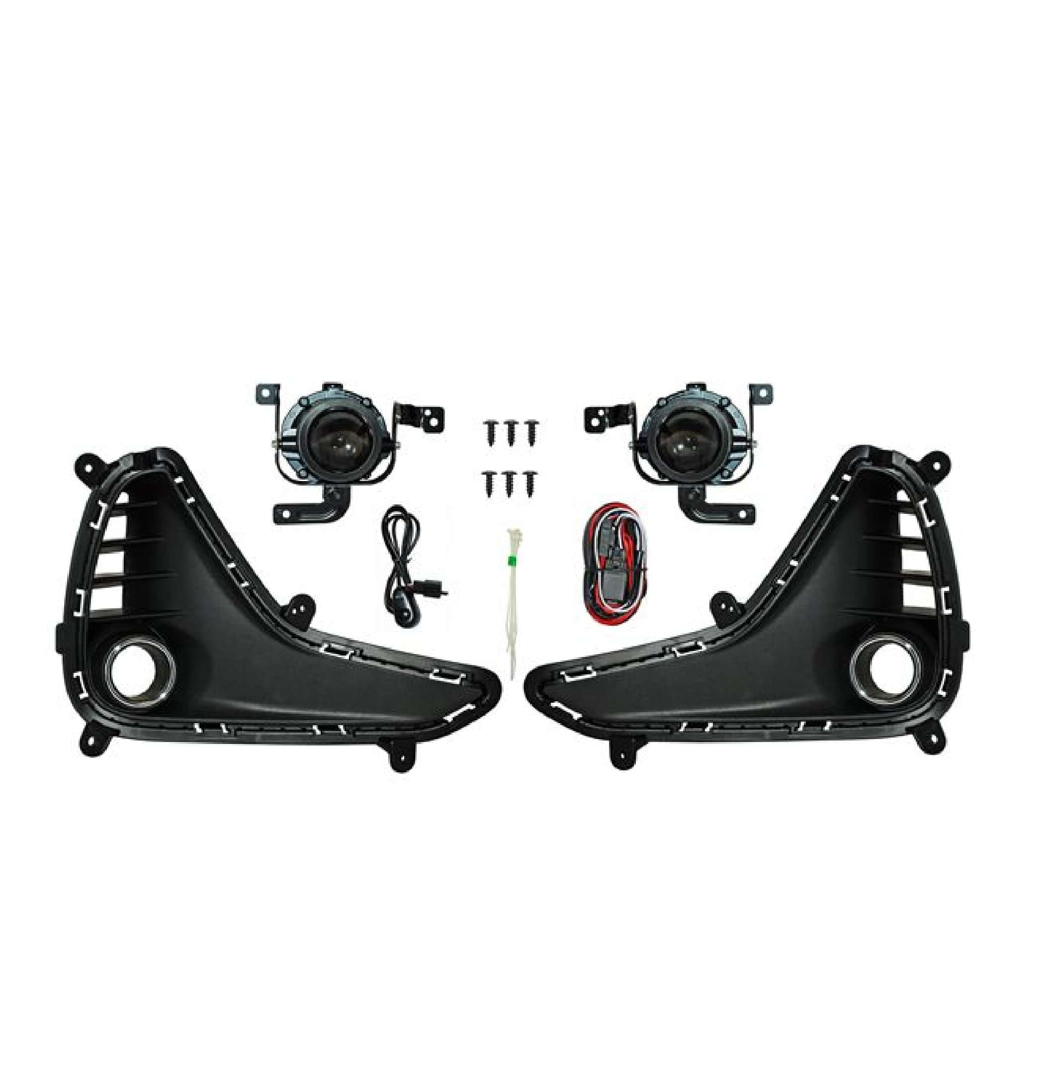 Faro Niebla Para hyundai Grand I10 2018-2020 hatchback Con Parrilla Filo Cromado Juego