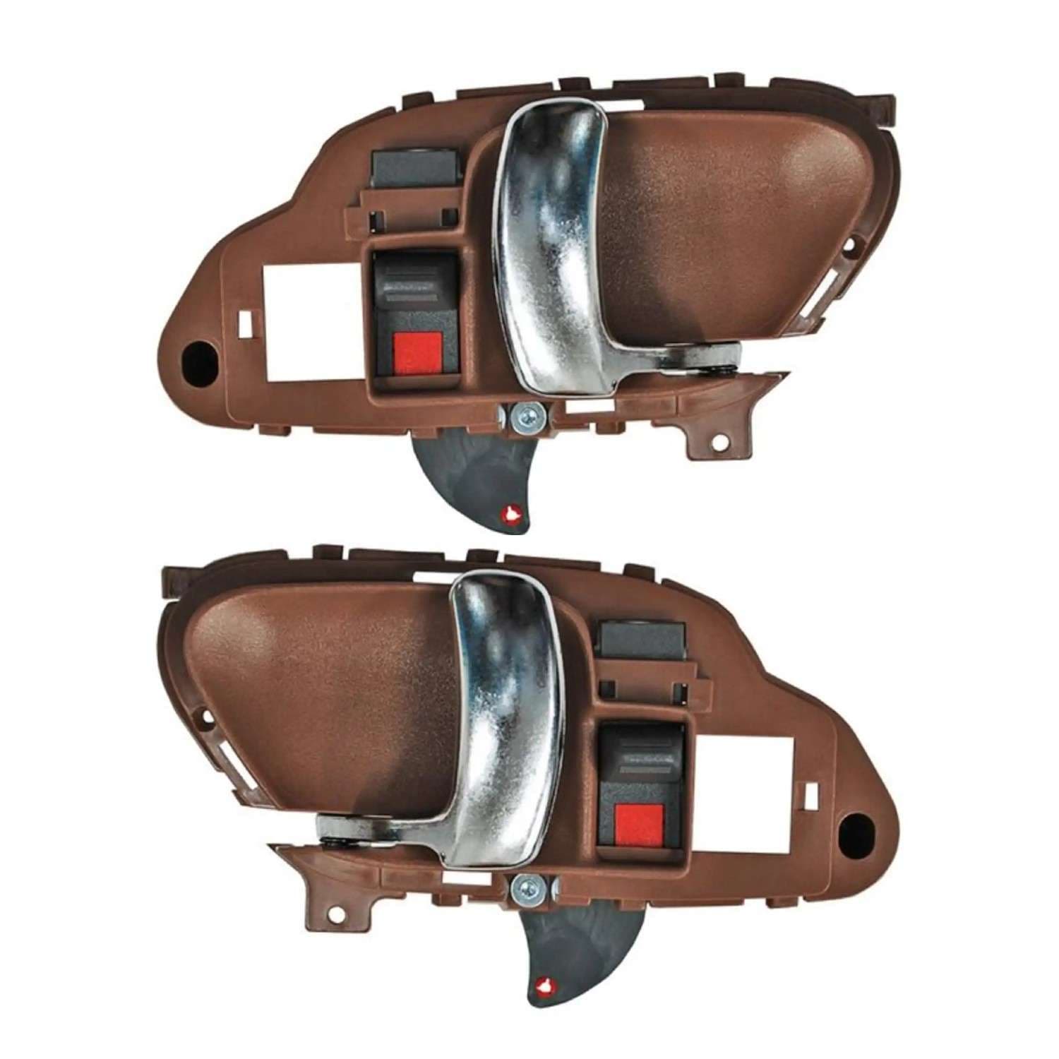 Par Manijas Interiores Chevrolet Cheyenne/Silverado/ Chevrolet Sububurban/Chevrolet Blazer/Gmc Yukon/Chevrolet Tahoe/Cadillac Escalade 1995-1998 Cafe/ Cromo Plastico