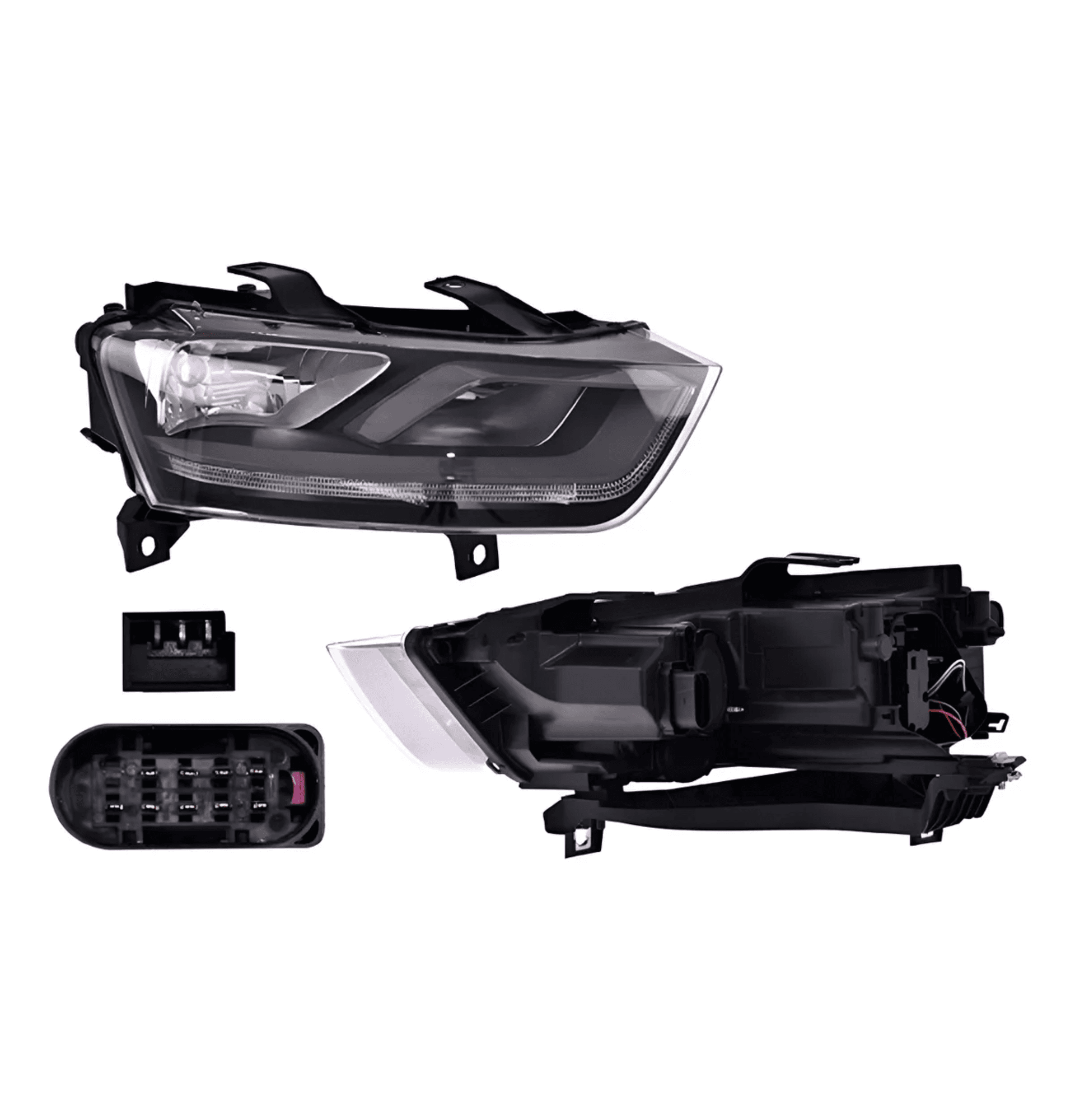 Faro Derecho Audi Q3 13 Electrico Con Motor Sin Foco Depo