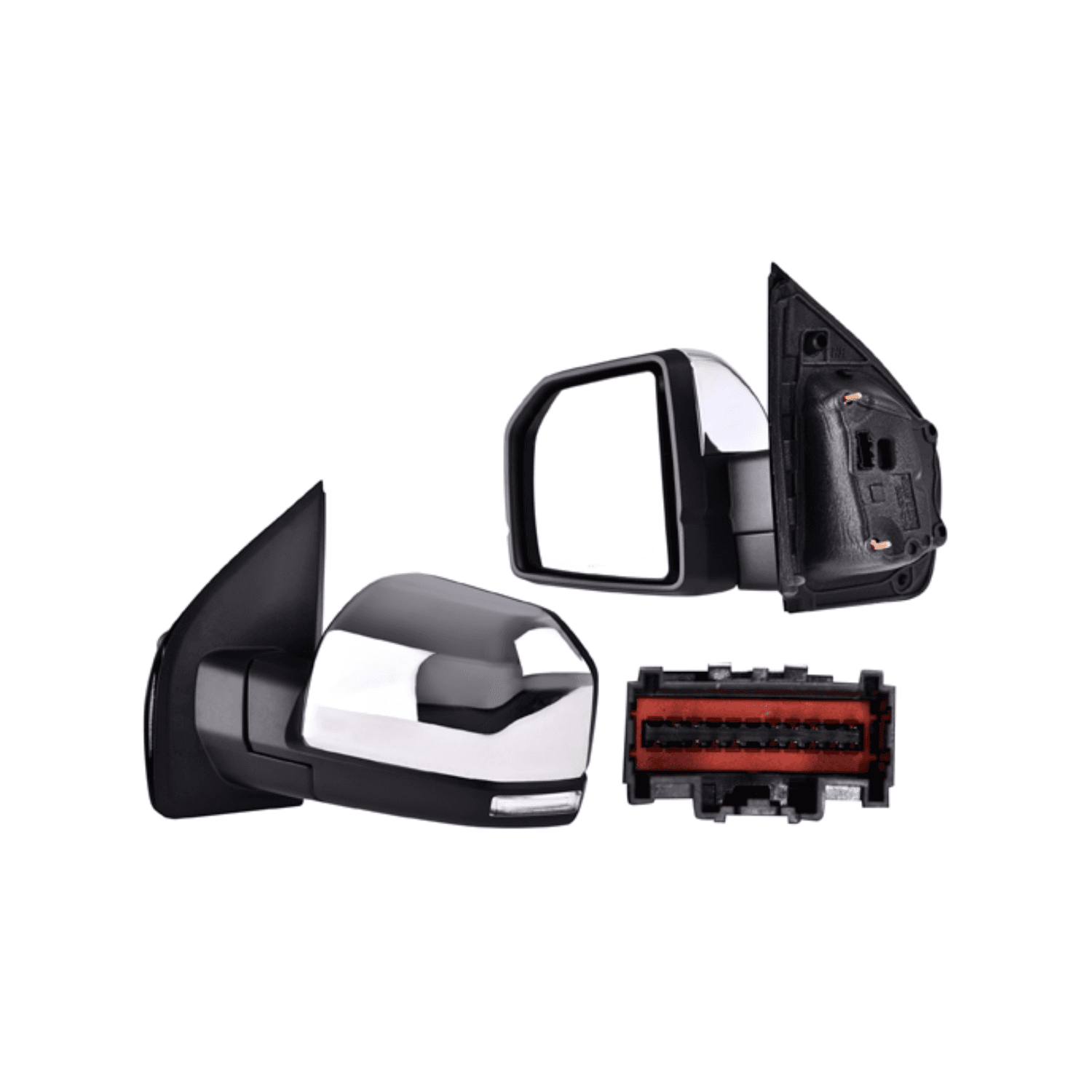 Espejo Izquierdo Cromado Ford F-150 King Rach / Ford F-150 Lariat Crew / Ford F-150 Limited / Ford F-150 Platinum / Ford F-150 Raptor 2015-2020