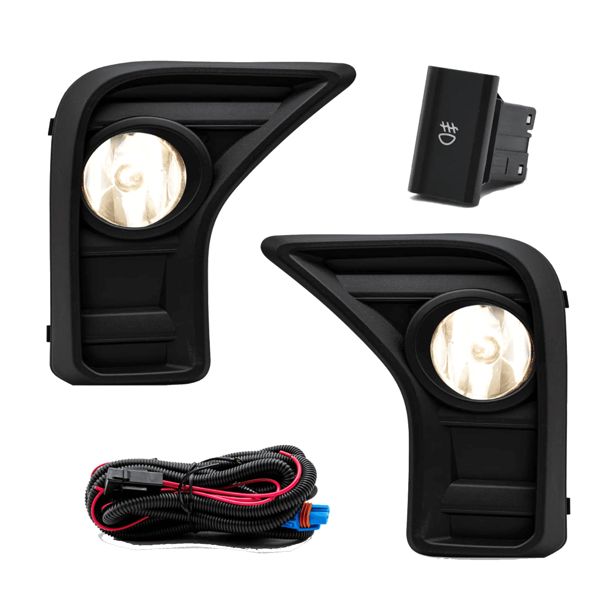 Kit faros niebla Volkswagen Saveiro Robust 2025-2026 con arnes switch oem y focos