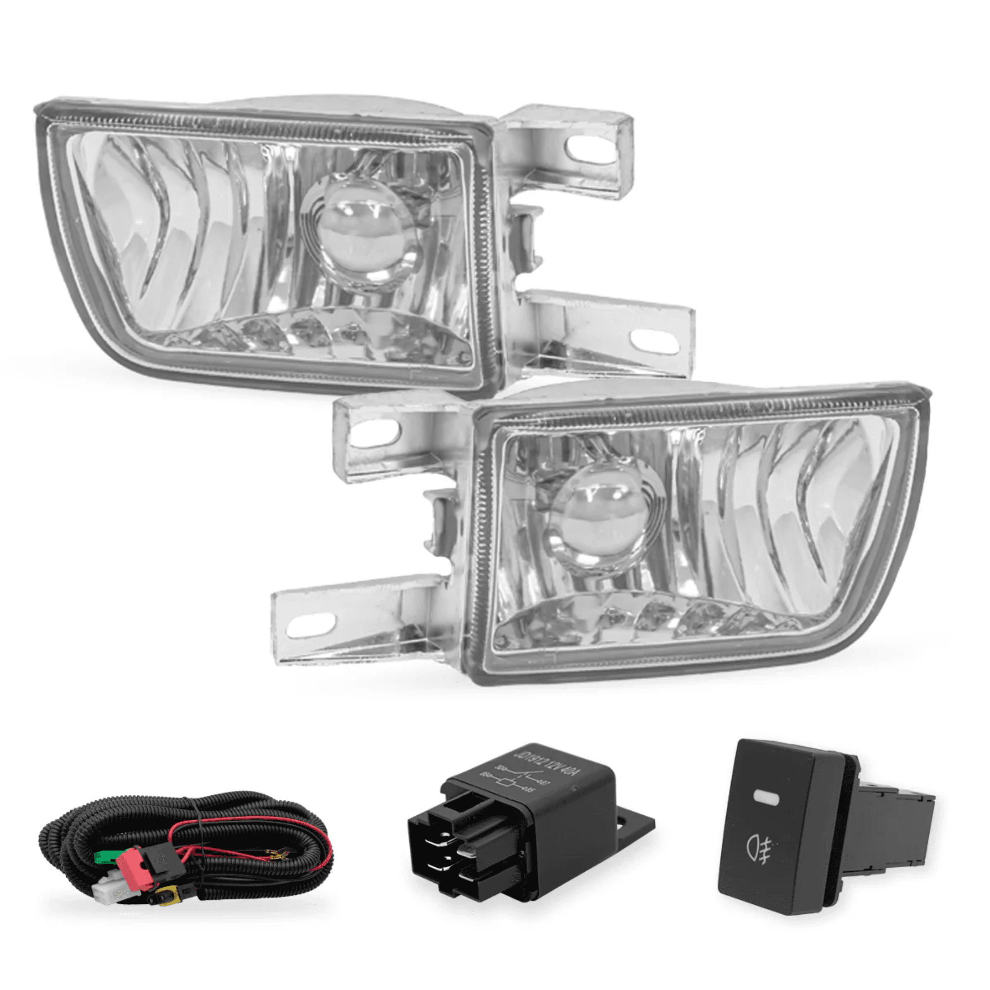 Kit faros niebla Volkswagen Golf/Jetta 1993-1999 claros con arnes switch Universal y focos