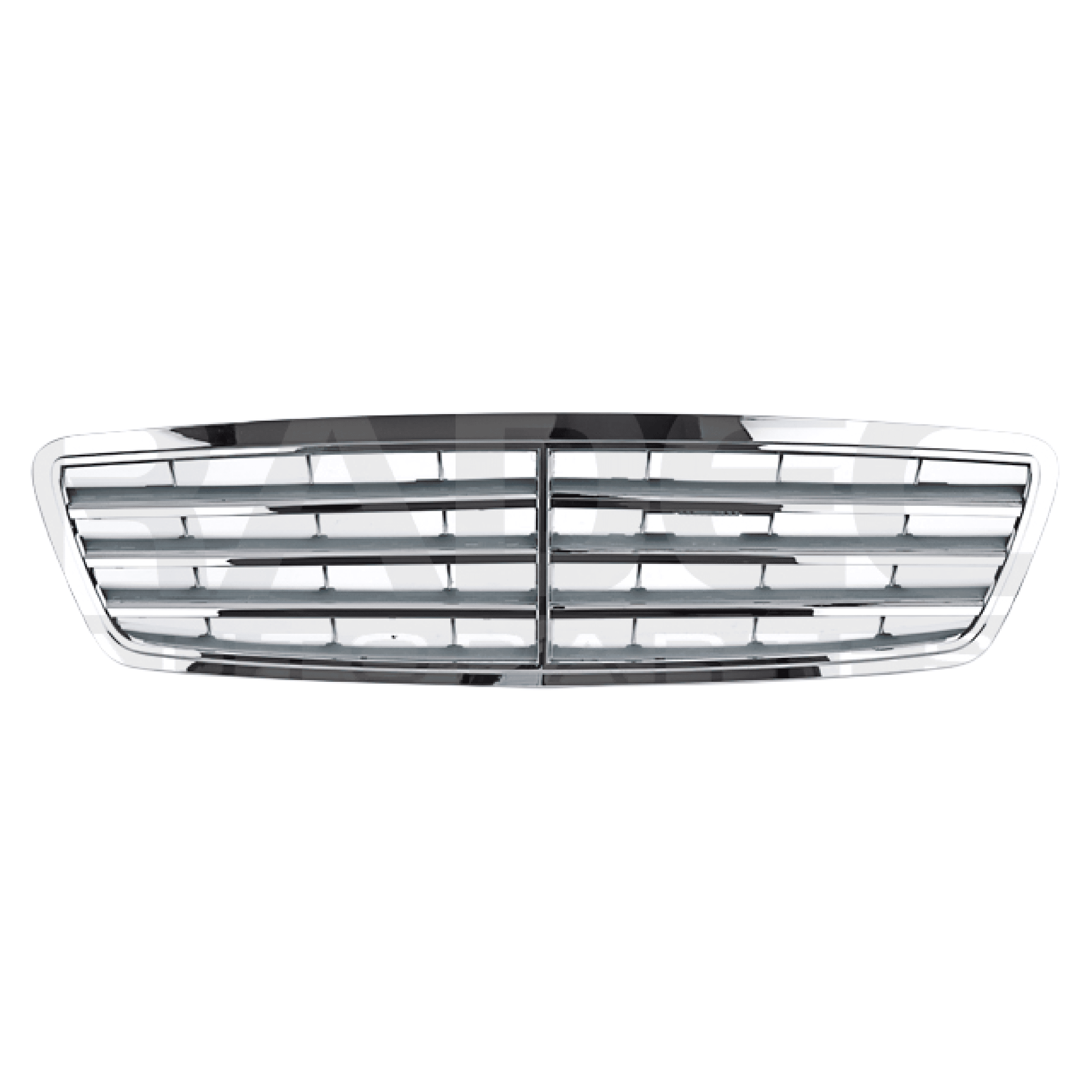 Parrilla Plateada Cromada Mercedes Benz Clase C 2001-2007