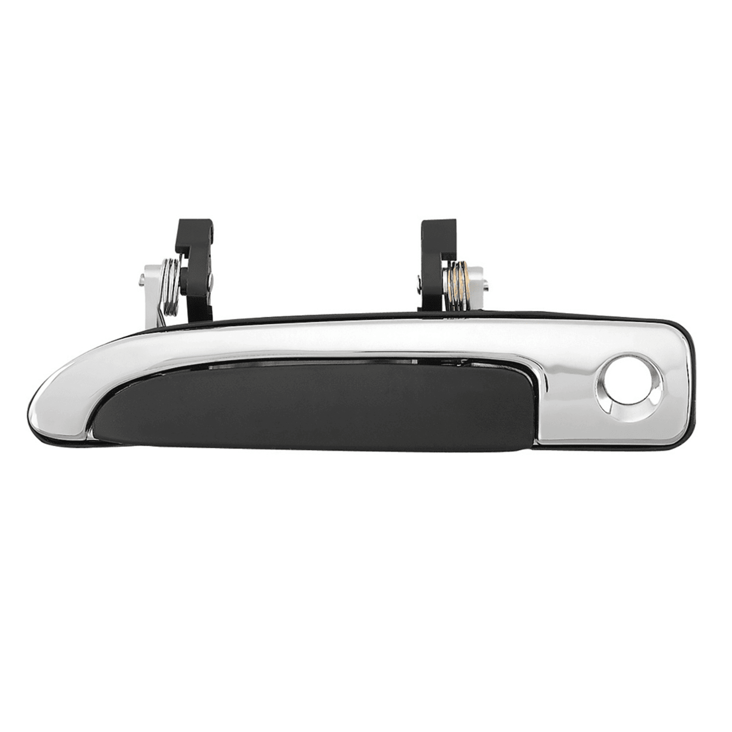 Manija Exterior Ford Crown Victoria 1992-2011 Con Hoyo Para Llave Corrugada Negra/Cromo Plastico Izquierdo Delantera Hushan