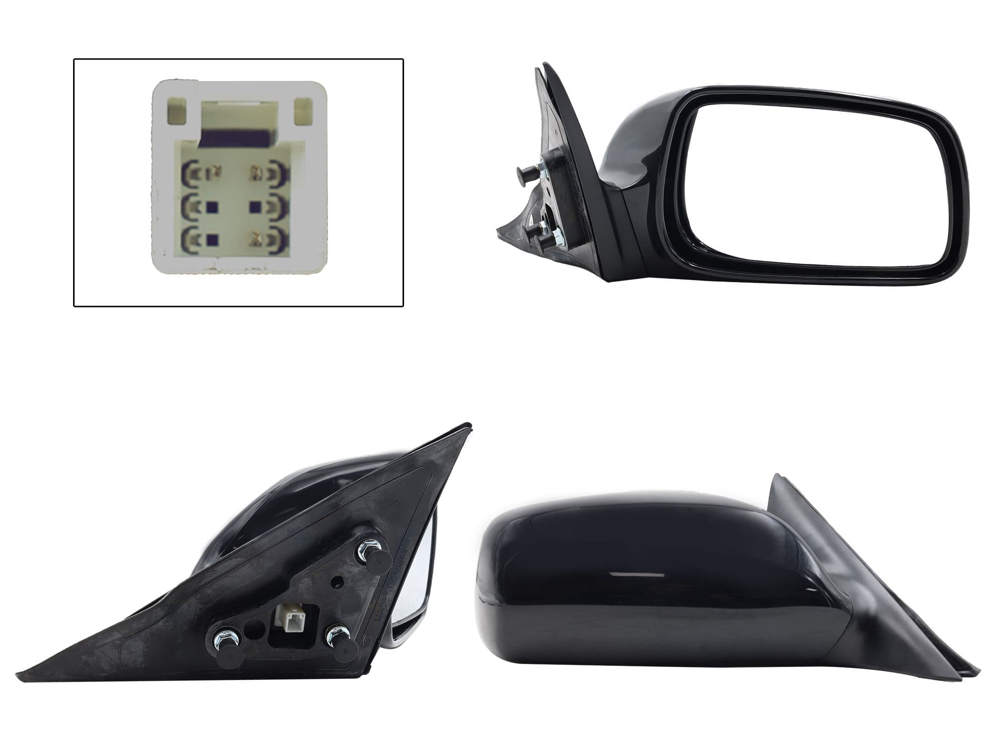 Espejo Derecho Toyota Camry 2007-2011 3 Pines Eléctrico Para Pintar