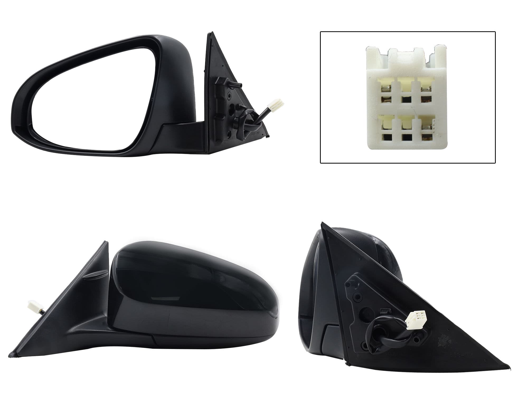 Espejo Izquierdo Toyota Camry 2012-2014 3 Pines Eléctrico Para Pintar