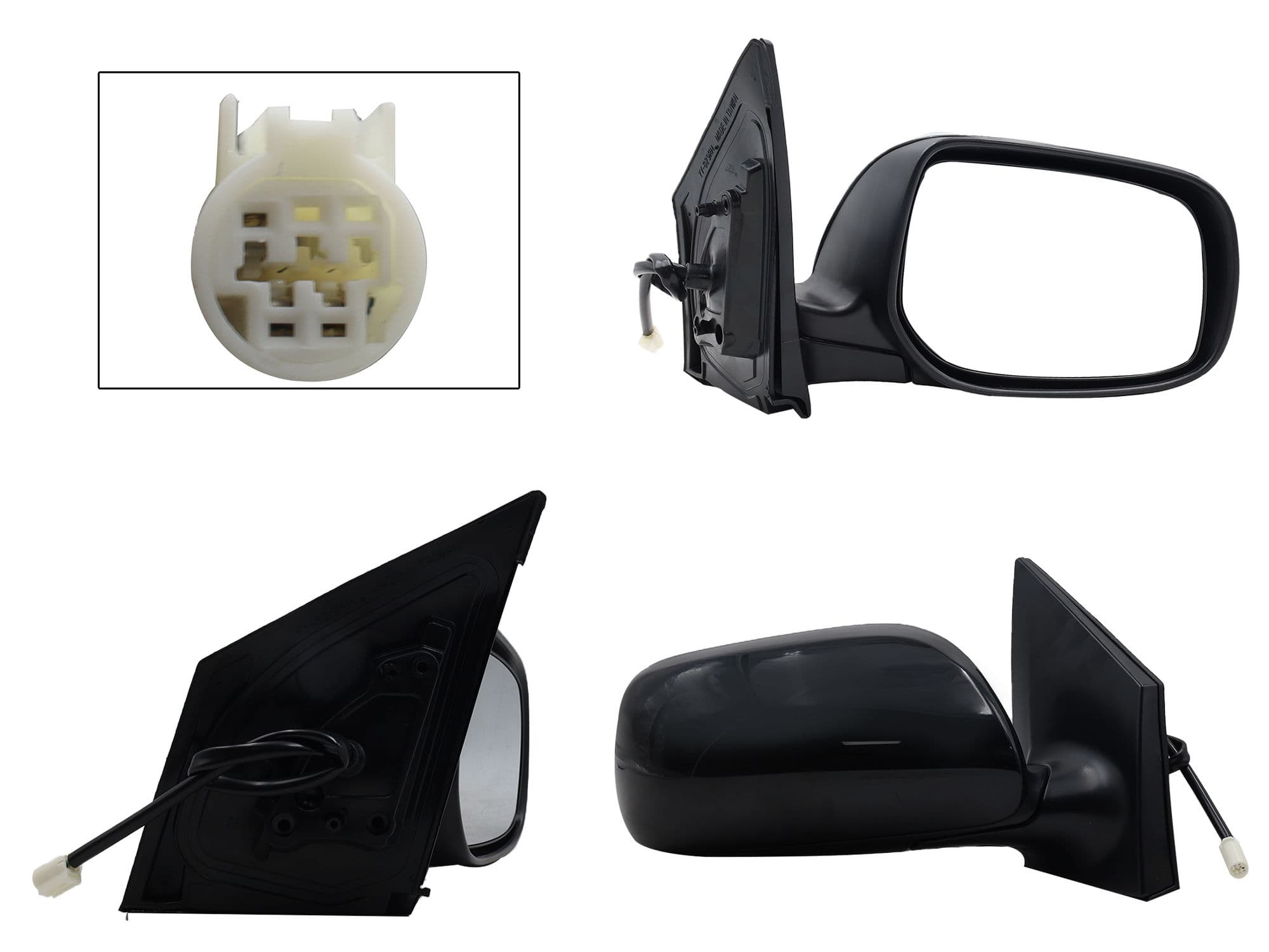 Espejo Derecho Toyota Corolla 2009-2013 3 Pines Eléctrico Para Pintar
