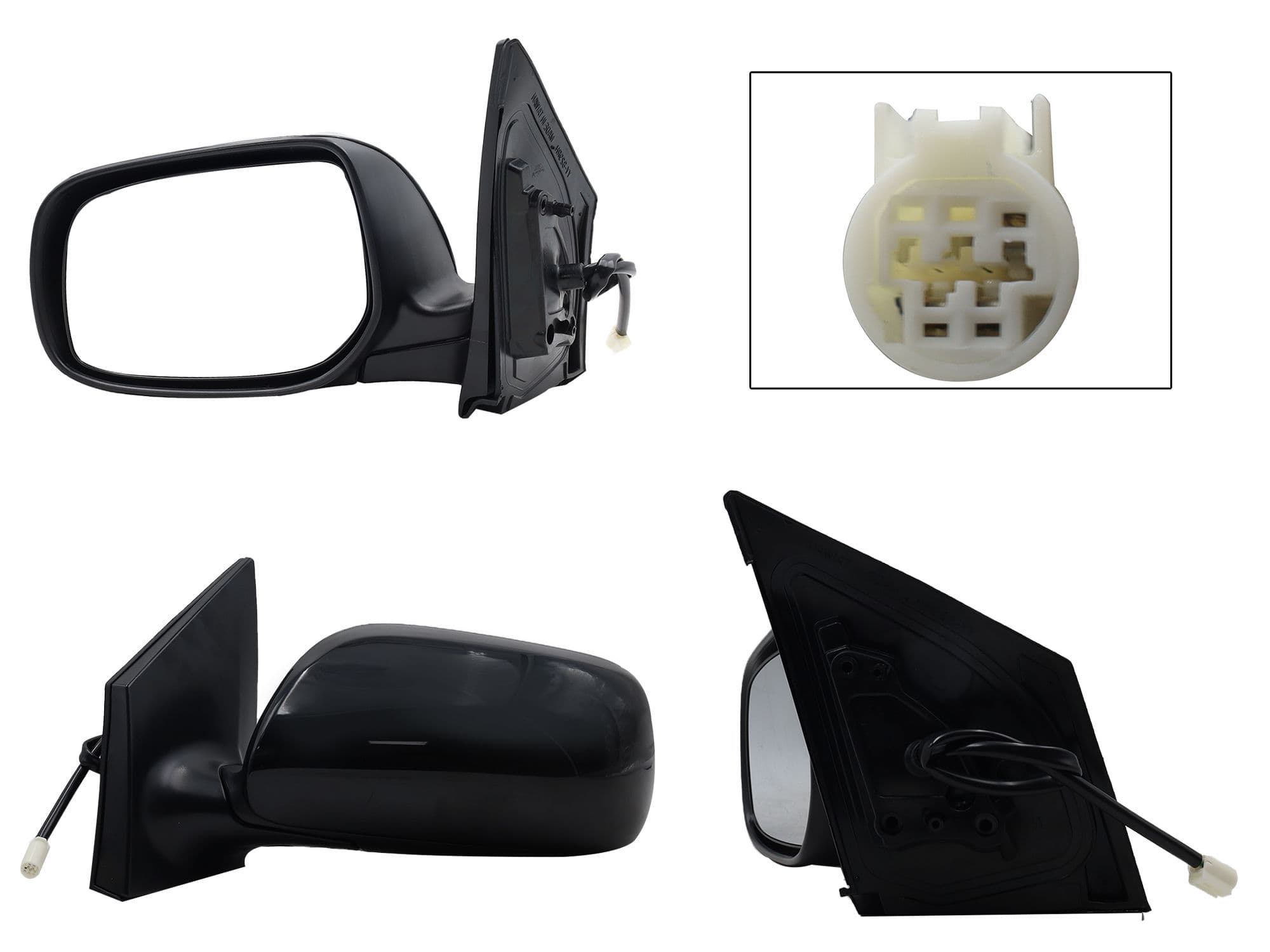 Espejo Izquierdo Toyota Corolla 2009-2013 3 Pines Eléctrico Para Pintar