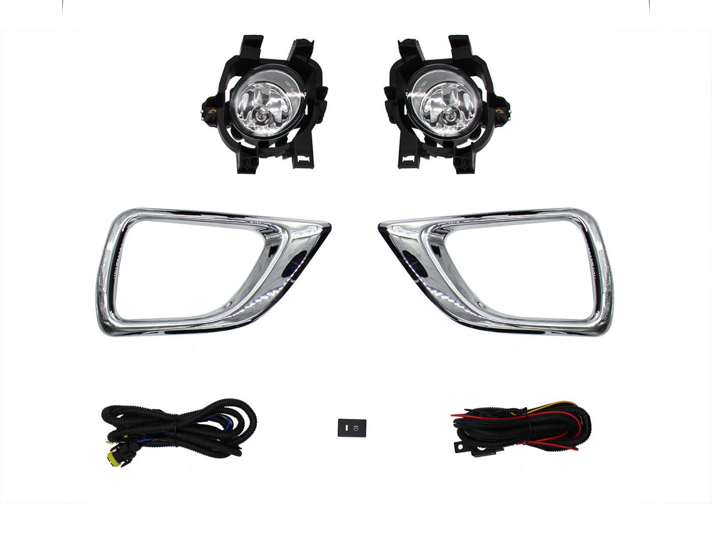 Kit Faro Aux C/Cables C/Rejillas Cromos C/Focos Nissan Np-300 Frontier (D-23) 2016 2020