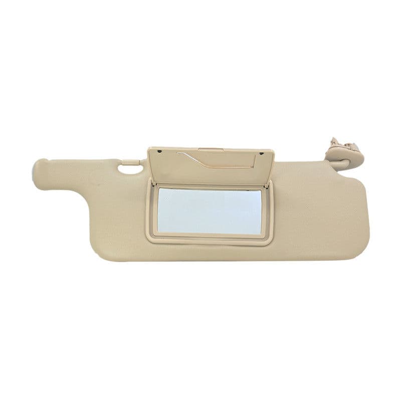Visera Toyota Corolla 2003-2008 Con Gancho 1 Pieza Con Espejo Sin Luz Beige Plastico Tipo Original Derecha Delantera Manijauto