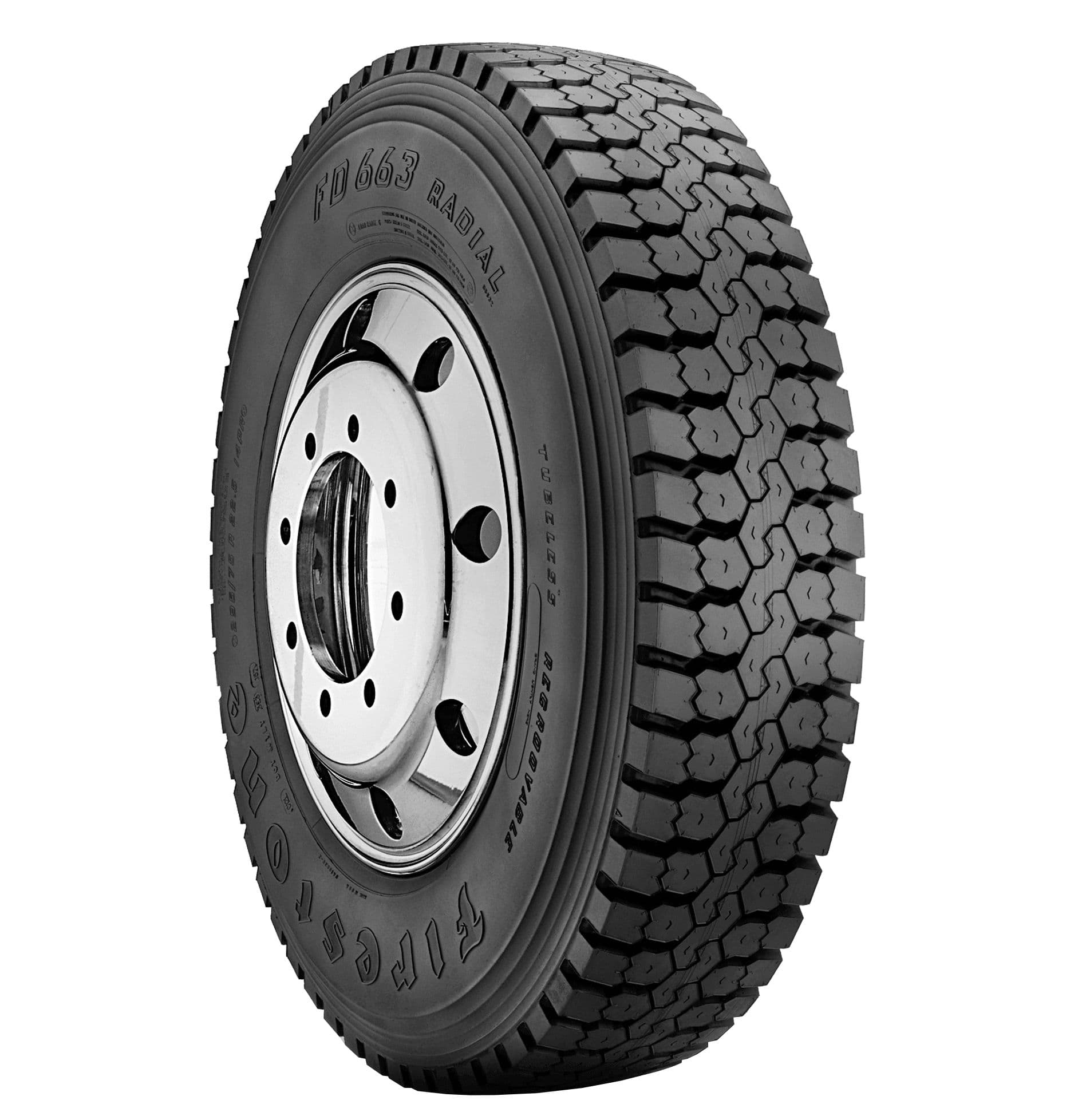 Llanta 11R22.5-16C 148/145L Firestone Fd663 Camion