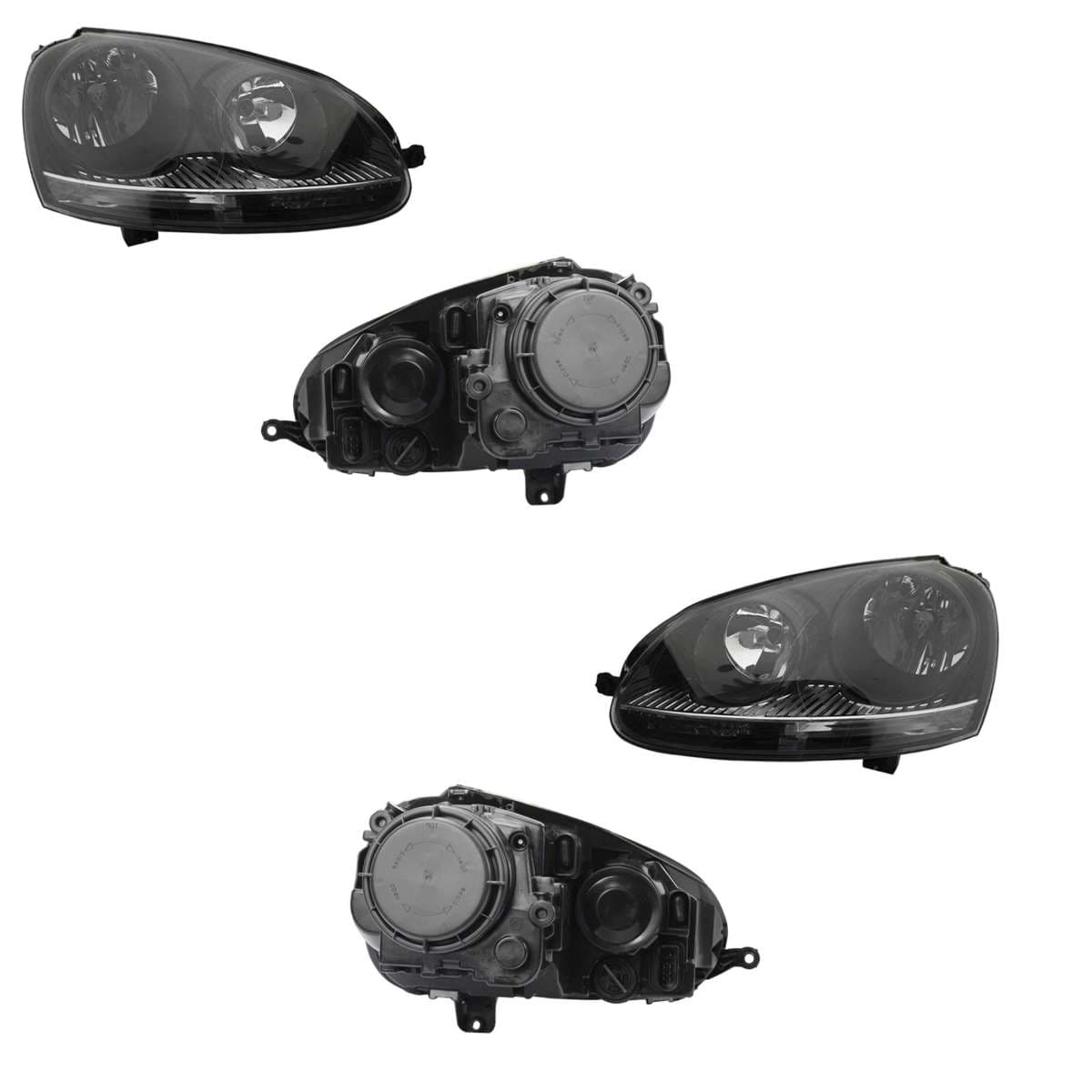 Par Faros Volkswagen BORA 2006-2010 Fondo Negro