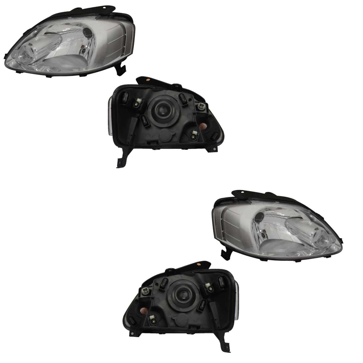 Par Faros Volkswagen LUPO 2004-2009 Fondo Negro Un As