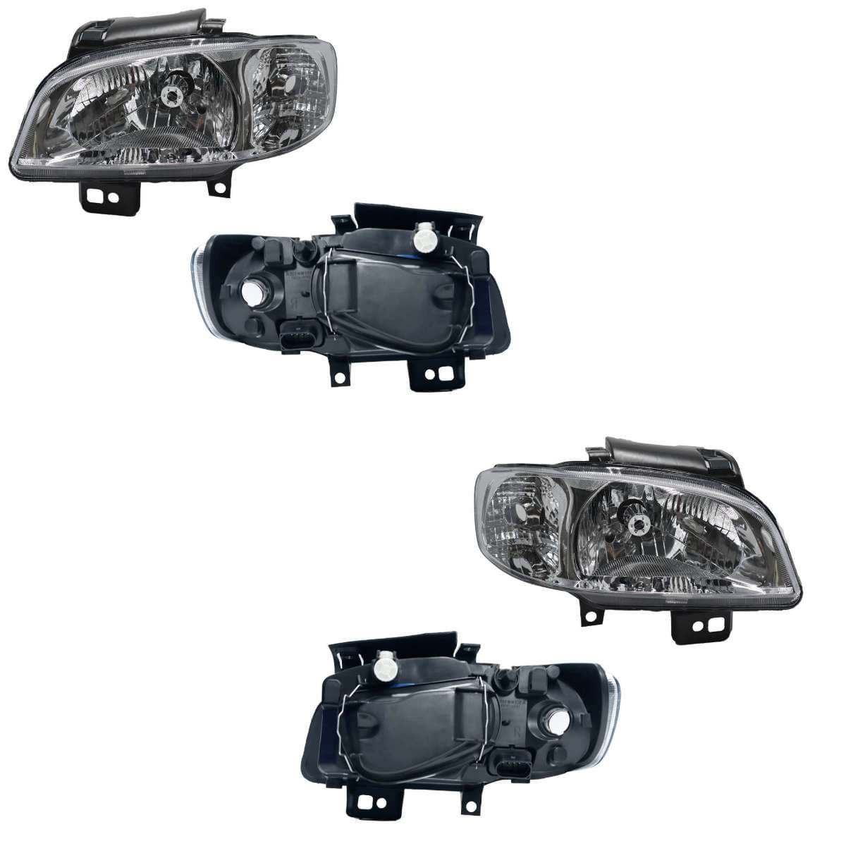 Par Faros Volkswagen DERBY 2005-2009 Fondo Cromado Un As