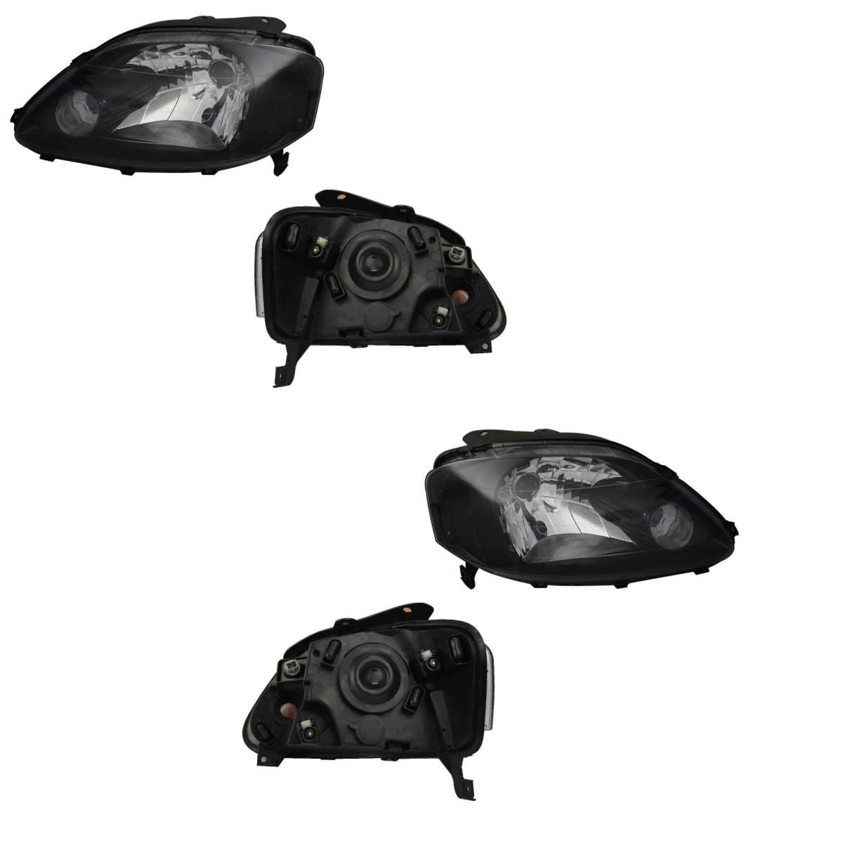 Par Faros Volkswagen POLO 2003-2007 Fondo Cromado