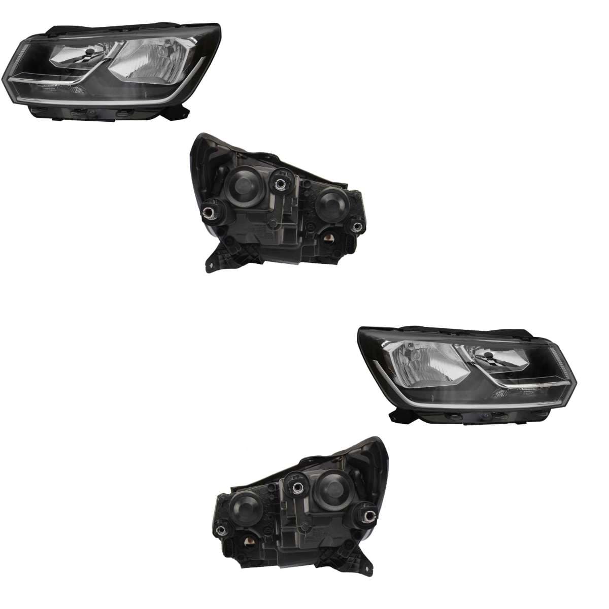 Par Faros Volkswagen SAVEIRO ROBUST 2024-2026 Fondo Negro Un As