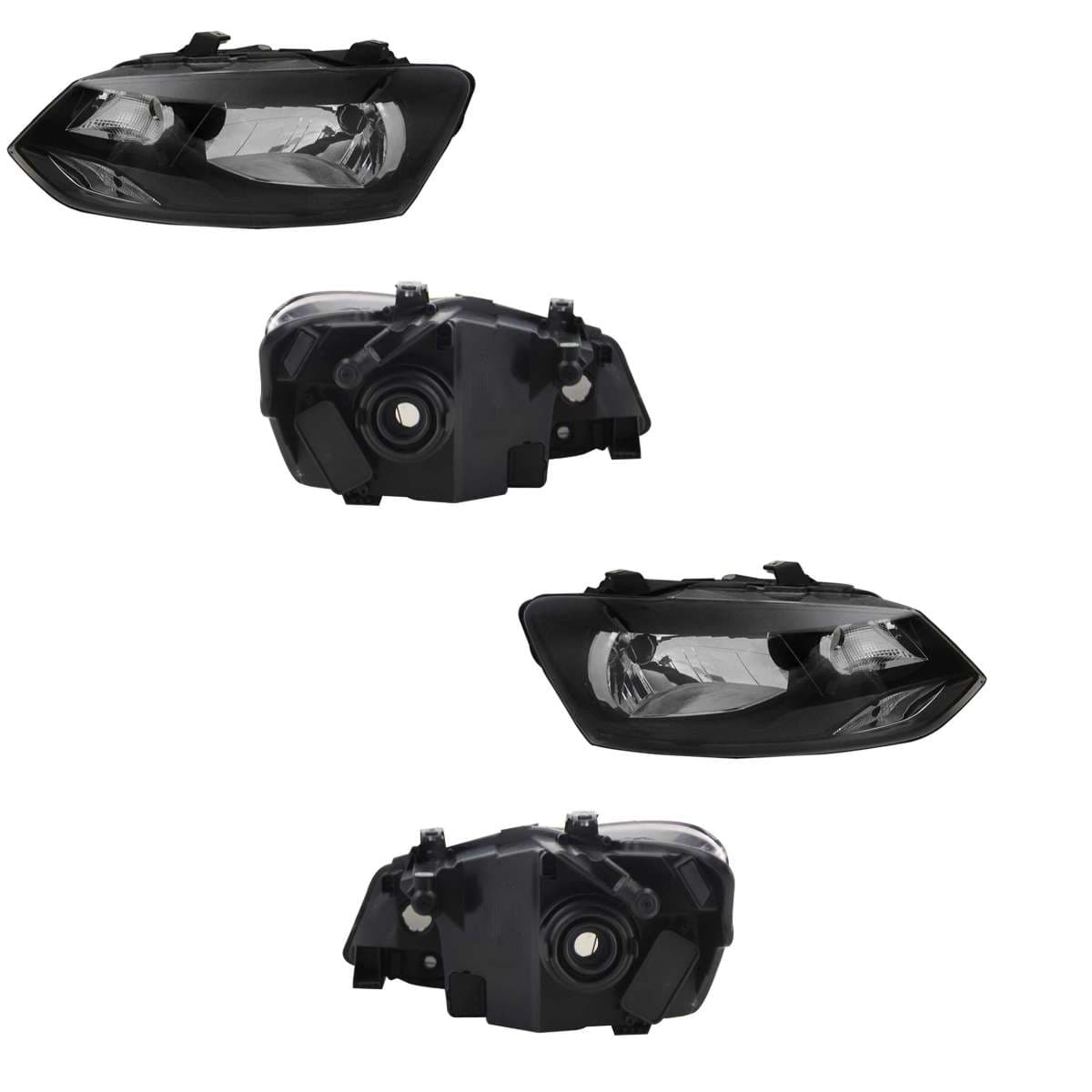 Par Faros Volkswagen VENTO 2014-2015 Fondo Negro Con Motor