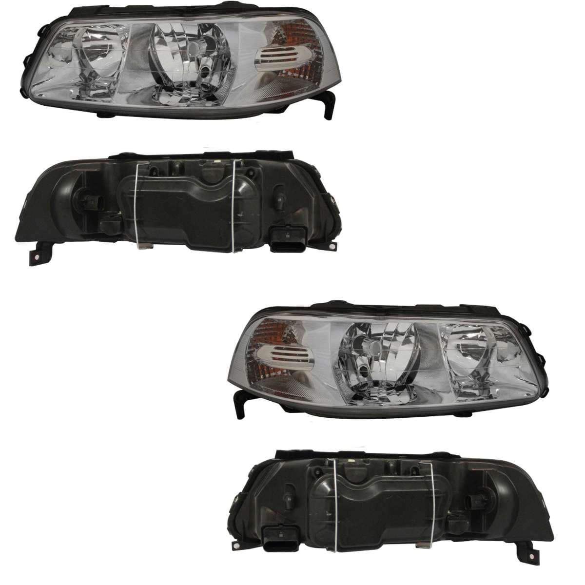 Par Faros Volkswagen POINTER GTI 3PTAS 2000-2005 Fondo Cromado Doble As